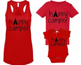 Family of (3) Happy Campers