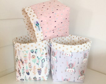 Fabric storage basket (square)