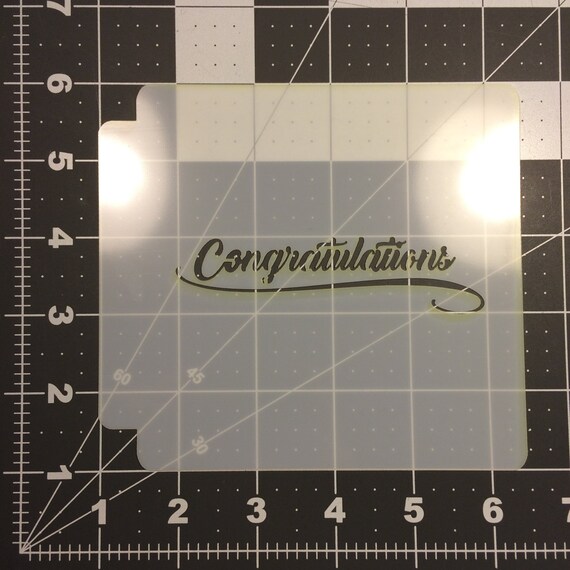 Congratulations 100 Stencil
