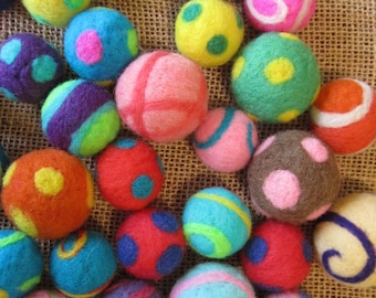 Cat Toy Ball - Needle Felted - One
