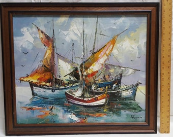 Seascape oil painting by Thomas
