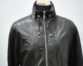 Vintage LEATHER JACKET , men's leather jacket .....(006)