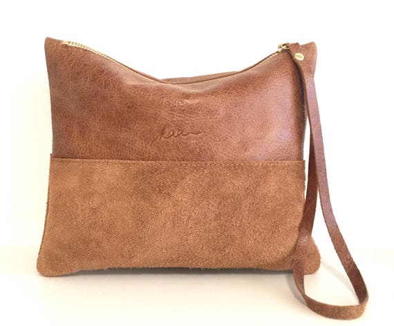 Leather pouch green, green leather purse, small leather bag green