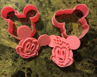 Mickey and Minnie Mouse 4pc Cookie Cutter Set AA4