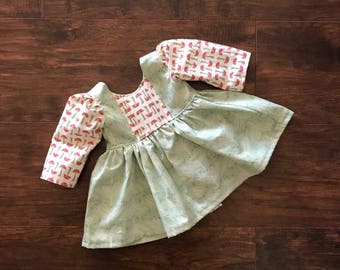 Green Girls Summer Dress, Girls Easter Dress, Toddler Easter Dress, Baby Easter Dress, Flower Girl Dress, Summer Dress, Woodland Girls Dress