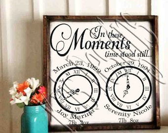 In These Moments Time Stood Still (left blank to edit) 2 svg's jpg and png upon request