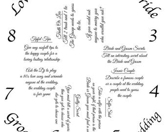 Cootie Catcher Bridal Game