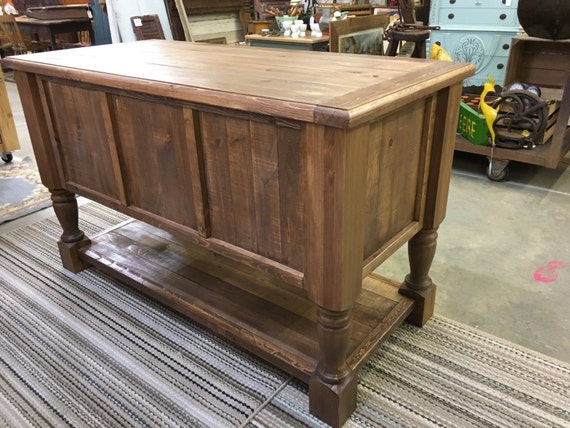 Kitchen Island Made From Antique Buffet