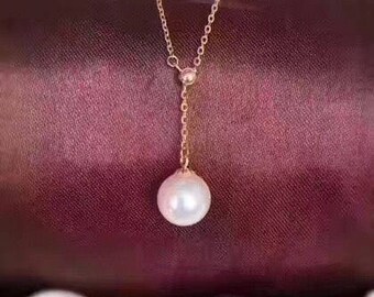 Necklace gold 750 / 18 K Gold, cultured pearl