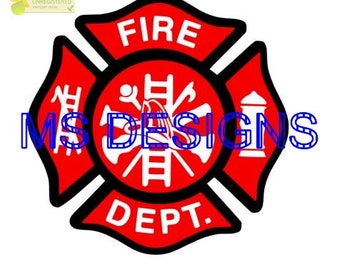 Firefighter logo | Etsy