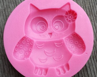 Owl Applique Silicone Mold