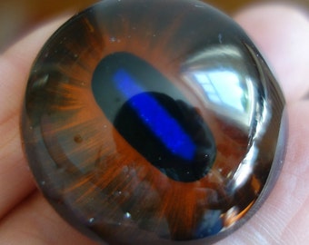 Vintage Glass Eyeball Cabochon 30mm