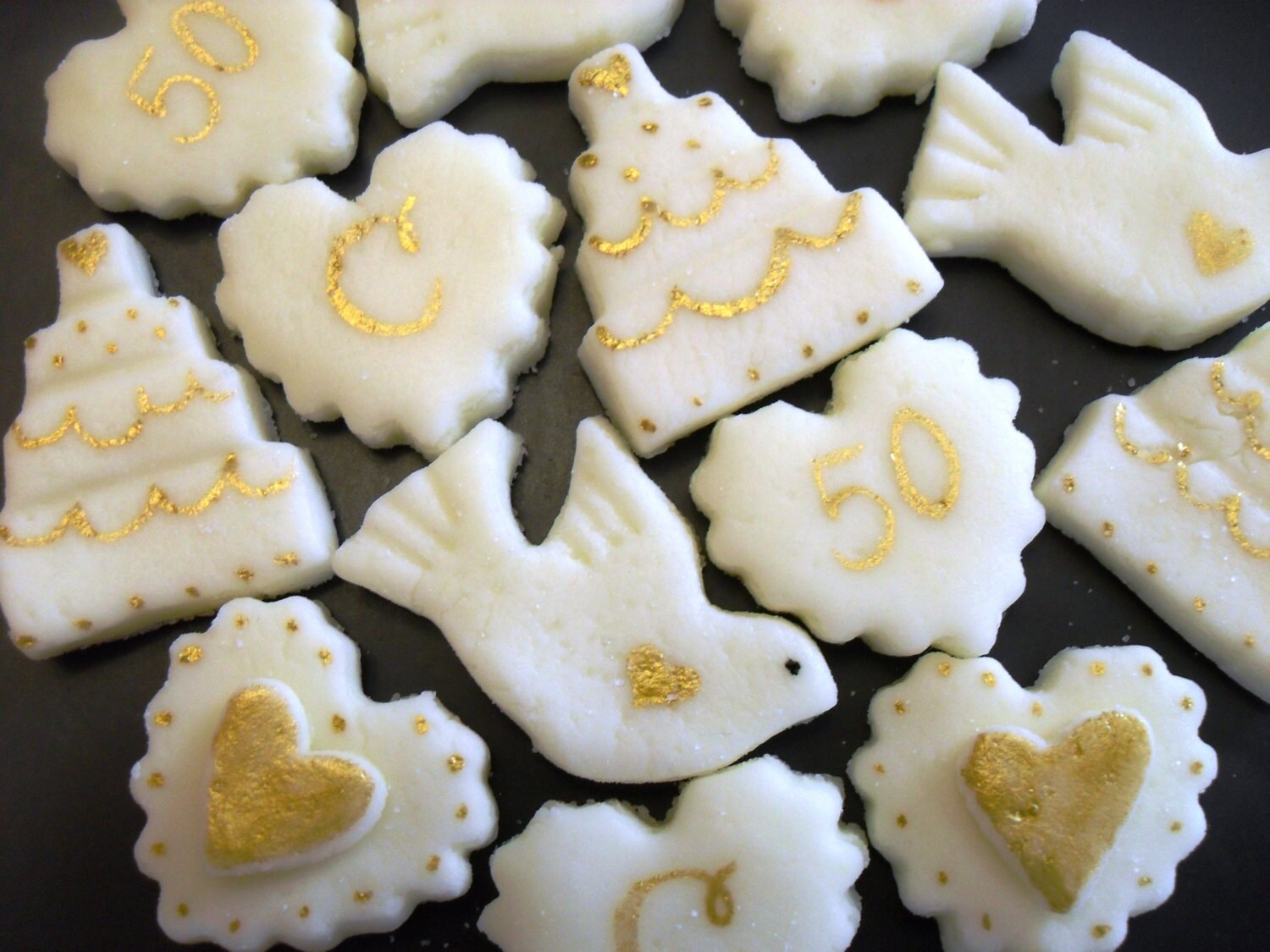 GOLDEN ANNIVERSARY MINTS 6 dozen Cream Cheese Mints 50th GOLDEN ANNIVERSARY MINTS 6 dozen Cream Cheese Mints 50th