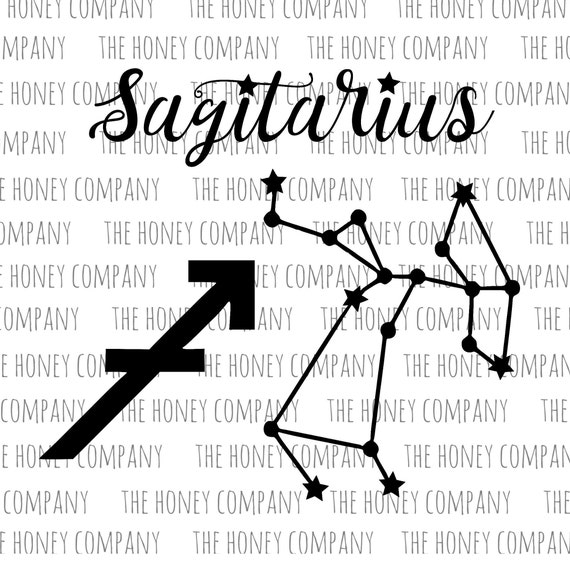 Sagittarius SVG PNG DXF Zodiac Archer Instant Digital Download