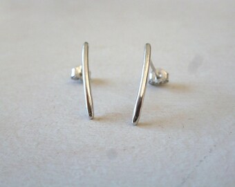 925 sterling silver bar earrings