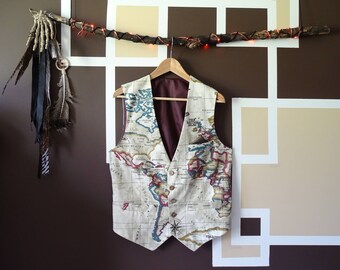 World Map Waistcoat