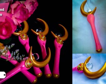 Sailor Moon Wand - Crescent Moon for cosplay - NPC PROPS
