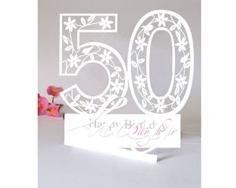 50th birthday cards | Etsy