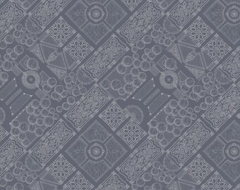 Garden Map Powder Blue - Wallpaper