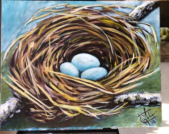 Robin's Nest - 16 x 20