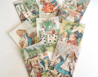 Edible Queen of Hearts x 8 Alice in Wonderland Set 2 Wafer Paper Cake Decorations Wedding Birthday Toppers Mad Hatter Tea Party Decor RTD
