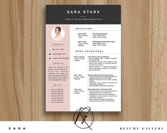 templates c.v letter cover Etsy Cv