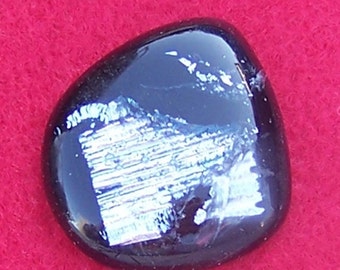 Dichroic Glass Cabochon - Handmade Silver & Black by JewelryArtistry – DC240