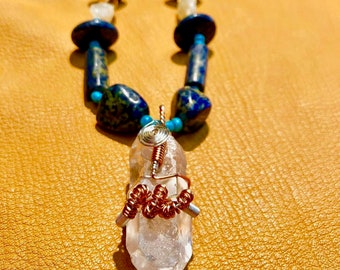 Pristine Quartz Crystal Point Wire Wrapped