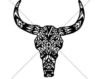 Free Free 224 Aztec Cow Skull Svg Free SVG PNG EPS DXF File