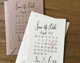 Calendar A6 Save the Date SAMPLE