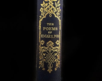 Complete Poems of Edgar Allan Poe with a Memoir 1871 Hardcover - Gilded - Fine Engravings