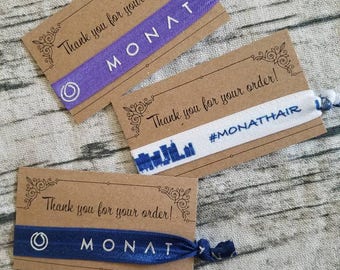 Thank you cards with ties - Set- Monat Inspired