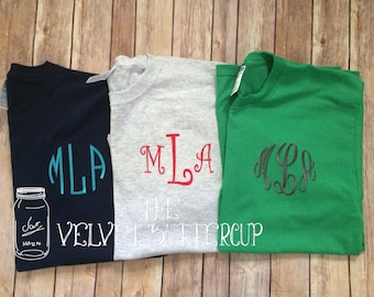Short Sleeve Monogrammed T Shirt