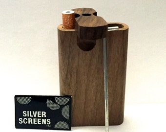 Handmade Traditional Oak Wood 3" x 2" Dugout with One Hitter Bat and More