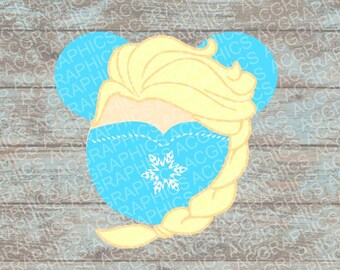 Elsa Mouse Head SVG, DXF, JPEG, and Studio Downloads