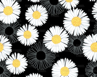 Daisy 2 Fabric by Laura_May_Designs
