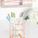 Rose Gold Wire Pen Holder, Pencil Holder, Pen Cup, Pencil Cup