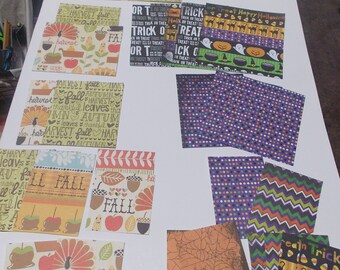 Fall autumn scrap paper packs scrap paper assorted scrap paper