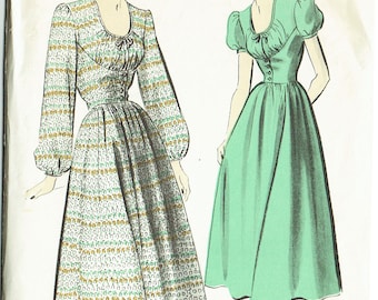1940s Vintage Sewing Pattern Ladies' Dress Advance 5073 30" Bust Petite - Free Pattern Grading E-book Included