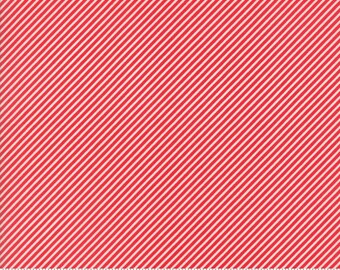Basic Scrumptious Stripe in Ruby Red by Bonnie and Camille for Moda Fabrics, Choose the Cut, 55071 31