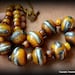 Layaway for Bones Please Do Not Buy/ Egg Yolk Amber Resin and Silver Fair Trade Statement Necklace for Her/Sourced From Tibet