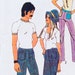 1970s UNCUT Waist 32 Mens Pants Bell Bottoms Hip Hugger Vintage Sewing Pattern Simplicity 9483 UNCUT c 70s
