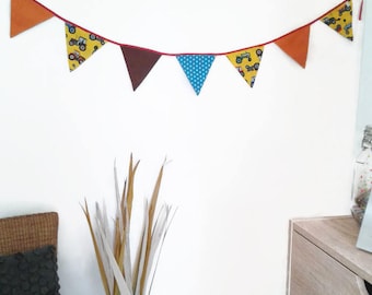 Tractor Birthday, Fabric Bunting, Fabric Garland, Fabric Flag Banner, Childrens Bunting, Tractor Party, Fabric Flags, Tractor Fabric, Decor,