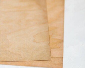 Cherry Real Natural Wood Veneer Sticker Paper - 2 sheets - 8.5" x 11"