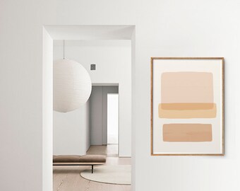 Abstract art print, Minimalist poster, Watercolor print, Watercolor art, Abstract art, Pale colors art, Pastel colors art, 8x10