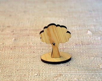 Wooden tree. Materials for making