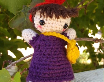 Crochet Kiki and Jiji from Kiki's Delivery Service, Amigurumi, Studio Ghibli