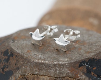 Sterling Silver Star Earrings|Wishing Star Earrings|Sterling Silver Wishing Star Stud Earrings, Star Studs|Silver Star Earrings|Gift for Her