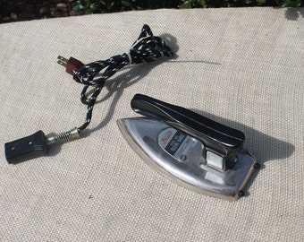 Mid Century Vintage Folding Travel Iron