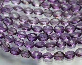 8 Inch Strand,Finest Quality,Natural Pink Amethyst Faceted Oval Shaped Briolettes,Matched Pair 8x12mm Size